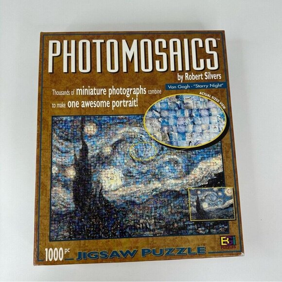 Buffalo‎ Games Photomosaic Van Gogh and William Neill Havasu Falls Puzzle Lot - Picture 2 of 15